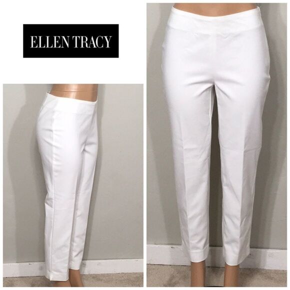 Ellen Tracy ivory pants. - Picture 1 of 10
